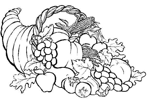 Cornucopia Coloring Pages   I Used To Love Coloring These Things