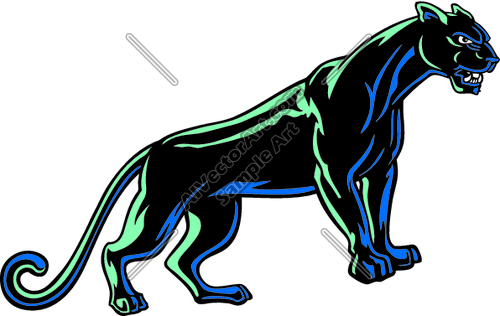 Es2panther004clr Clipart And Vectorart  Animals   Cougars Panthers