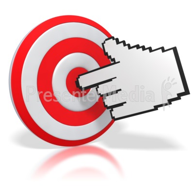 Finger Pointing A Bullseye   Business And Finance   Great Clipart    