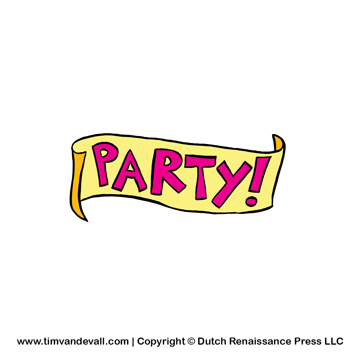 Free Party Banner Clipart For Birthday Parties