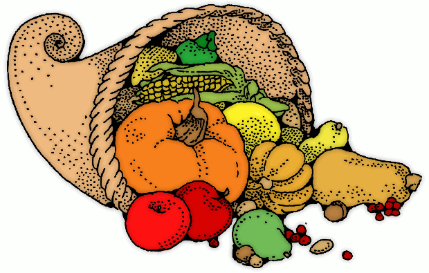 Free Thanksgiving Images 4   Pumpkins And Cornucopia 4   Free Clipart