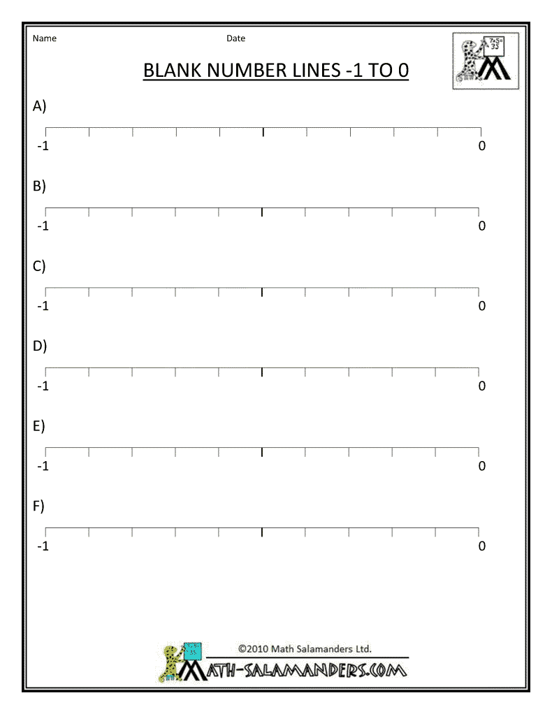 Blank Number Line Clipart - Clipart Suggest Within Blank Number Line Worksheet