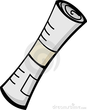 Rolled Up Newspaper Clipart Newspaper Roll Vector     