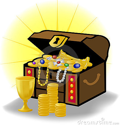 Treasure Chest Clip Art Cartoon Illustration Royalty Free Stock Photos