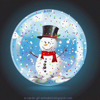 Cards 3d Gif Animated Gif Animated Snow Ball Free Download Happy New    