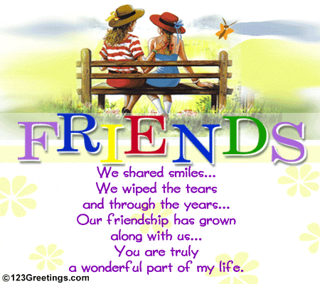 For A Wonderful Friend  Free Thoughts Ecards Greeting Cards   123