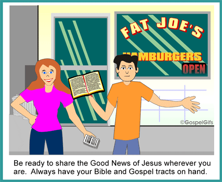 Graphic  Always Be Prepared To Share The Good News Of Jesus Christ