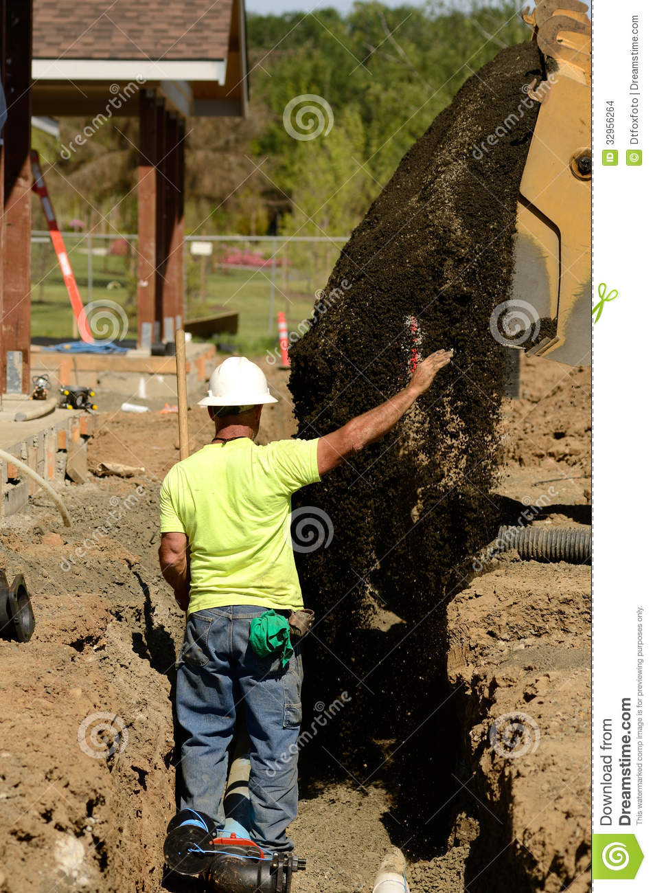 Infrastructure Excavation Building Contractors Installing Water Lines