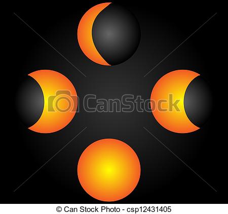 Moon Phases  Vector   Csp12431405