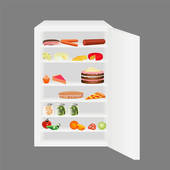 Open Refrigerator Clipart Full Open Refrigerat