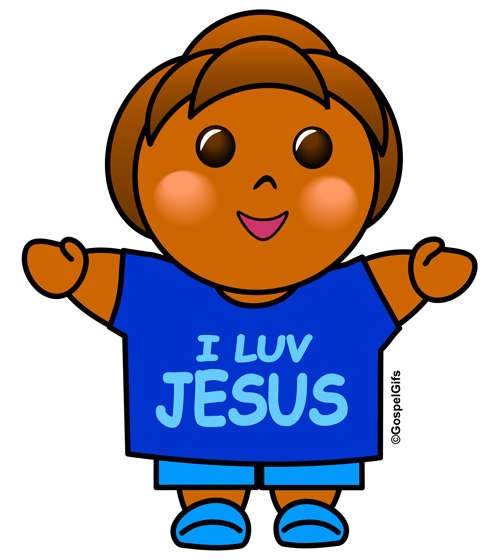 Original Christian Clip Art  Kids For Jesus Color Pictures  Kayla