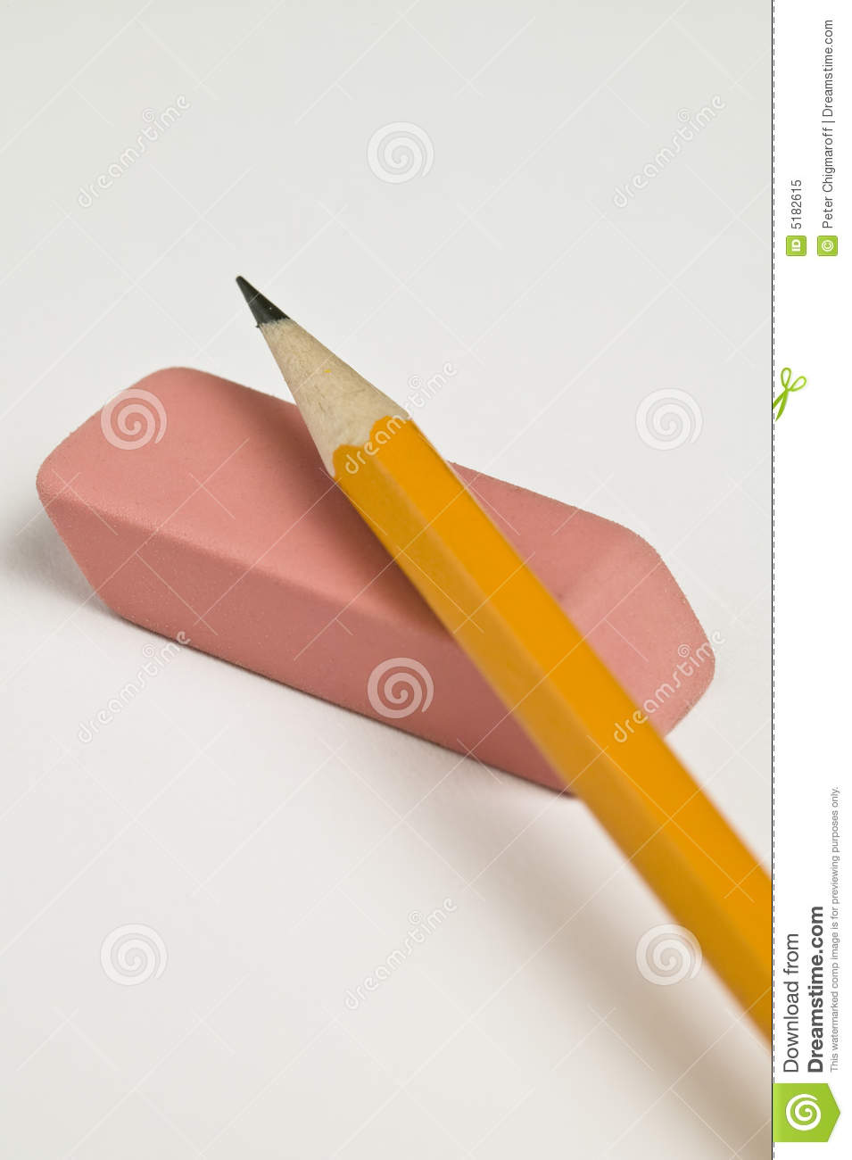 Pencil And Eraser Royalty Free Stock Photo   Image  5182615