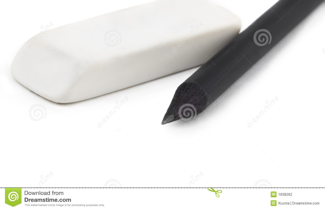 Pencil And Eraser Stock Photography   Image  1838262
