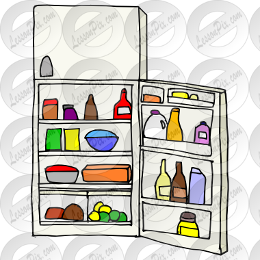 Picture For Classroom   Therapy Use   Great Open Refrigerator Clipart