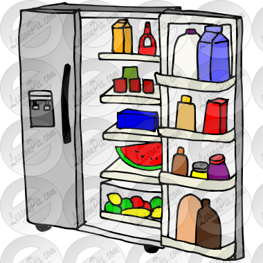 Picture For Classroom   Therapy Use   Great Open Refrigerator Clipart