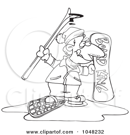 Royalty Free  Rf  Snowshoe Clipart Illustrations Vector Graphics  1