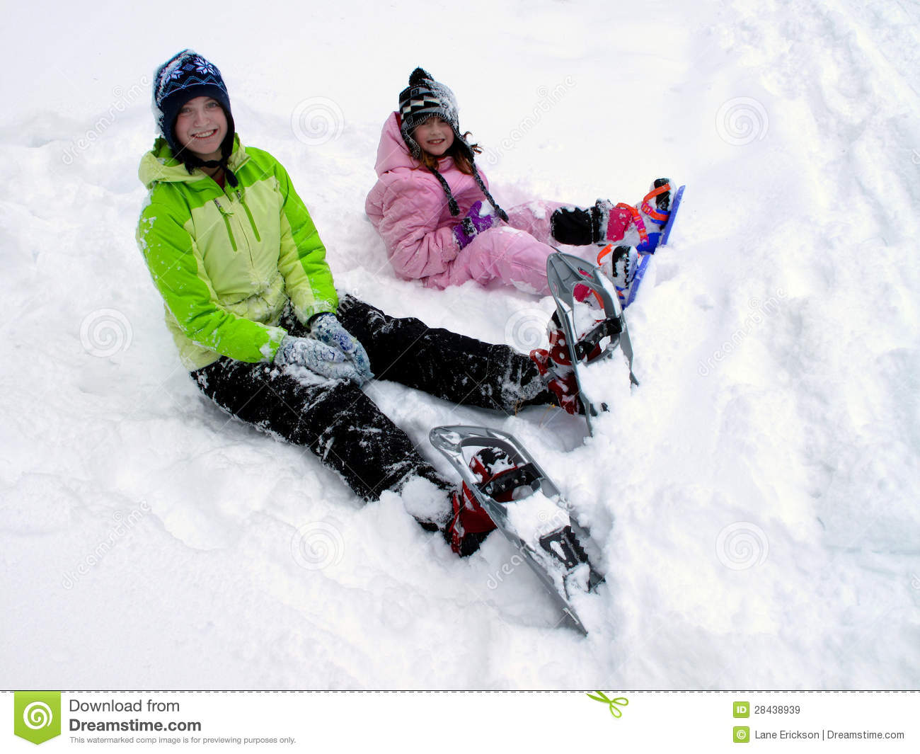 Snowshoeing In Winter Royalty Free Stock Images   Image  28438939