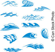 Tidal Wave Abstract Sea Clipart   Free Clip Art Images