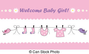 Welcome Baby Girl   Cute Pink Welcome Home Baby Girl