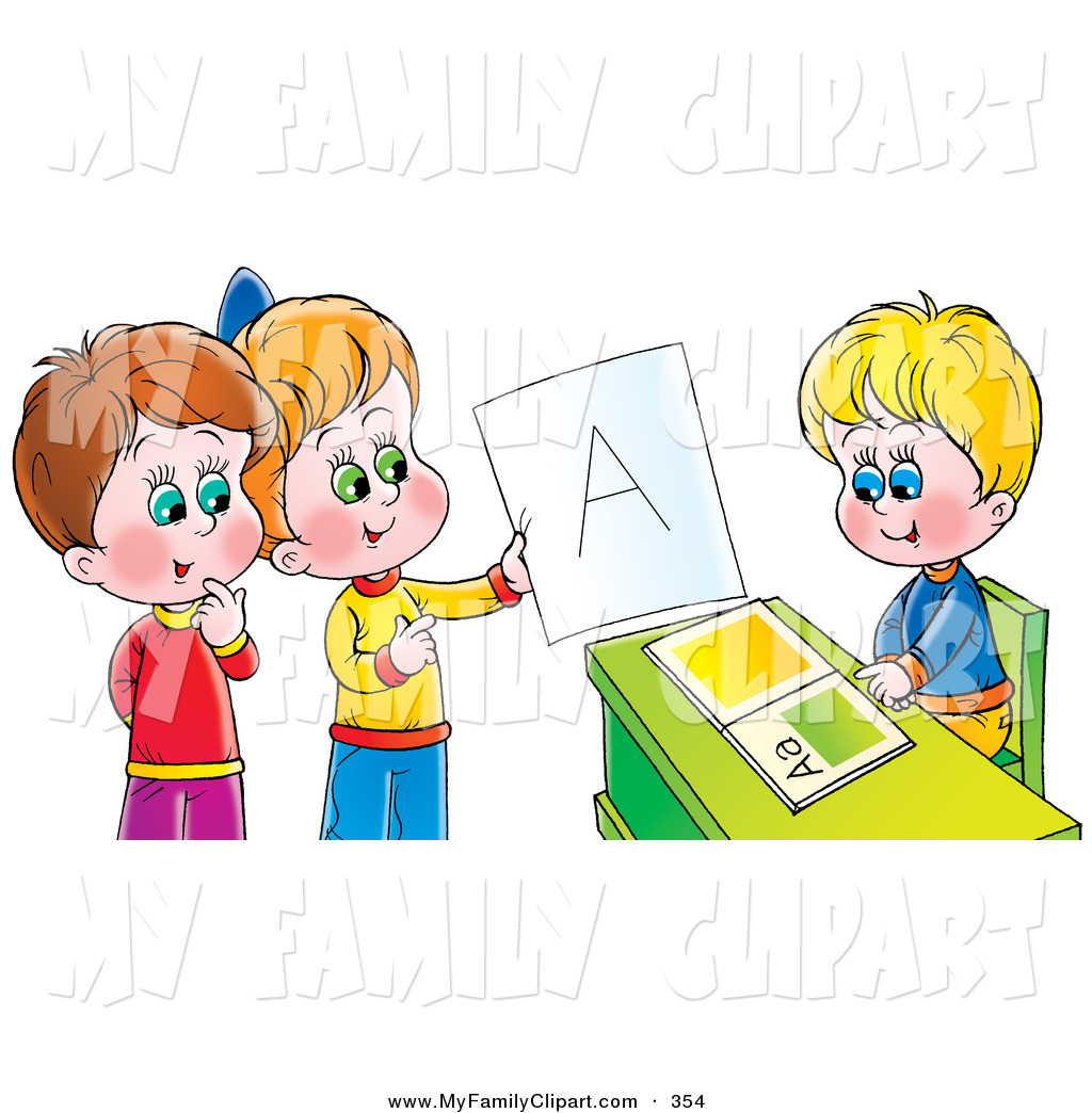 Children Talking At Table Clipart Cute Boy Sitting At A Desk