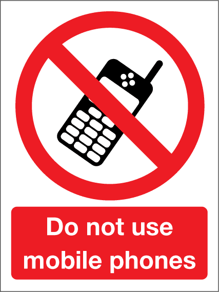 Do Not Use Mobile Phone Sign   Clipart Best