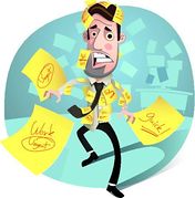 Financial Stress Clipart And Illustrations