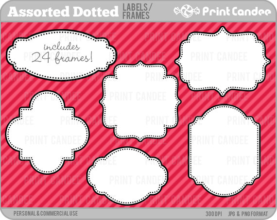 Free   Personal And Commercial Use   Digital Clipart Frames Clip Art
