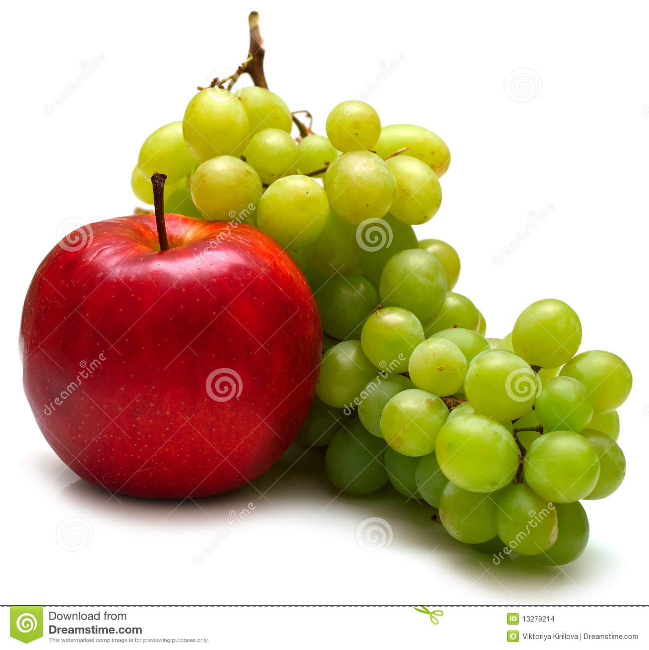 Green Grapes Clipart Red Apple And Green Grapes
