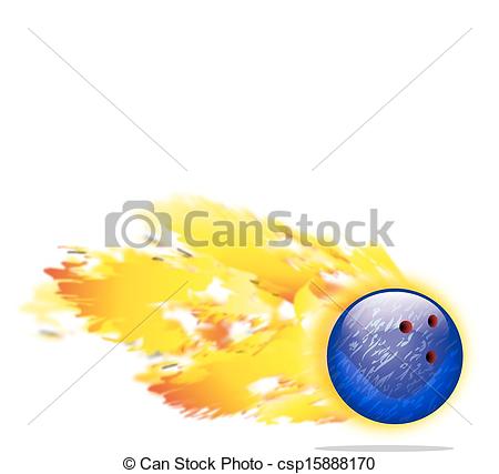 Illustration Of Flaming Bowling Ball Csp15888170   Search Clipart