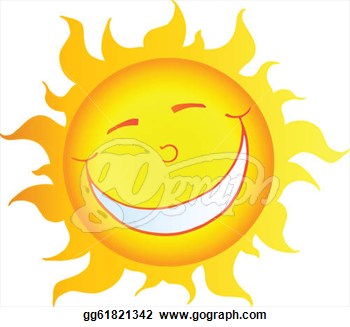 Of Happy Smiling Sun Cartoon Character  Clipart Drawing Gg61821342