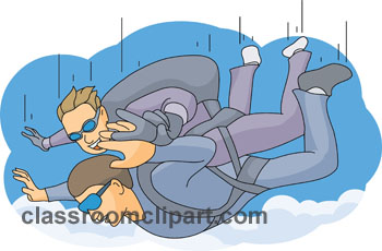Outdoors   Skydiving Tandem Clipart 5   Classroom Clipart