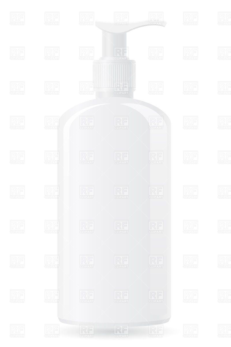 Plastic Bottle With Liquid Soap Download Royalty Free Vector Clipart