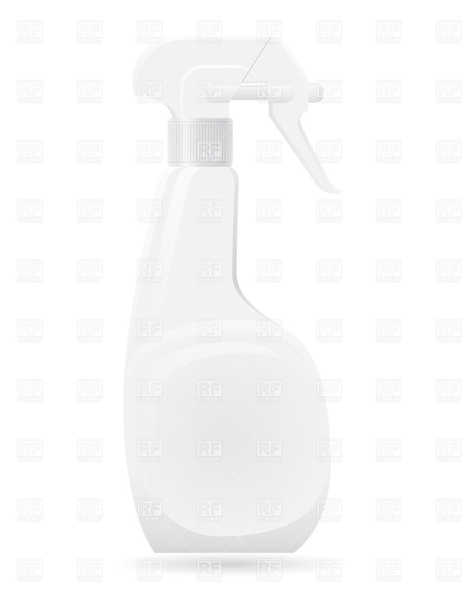 Plastic Spray Bottle Download Royalty Free Vector Clipart  Eps