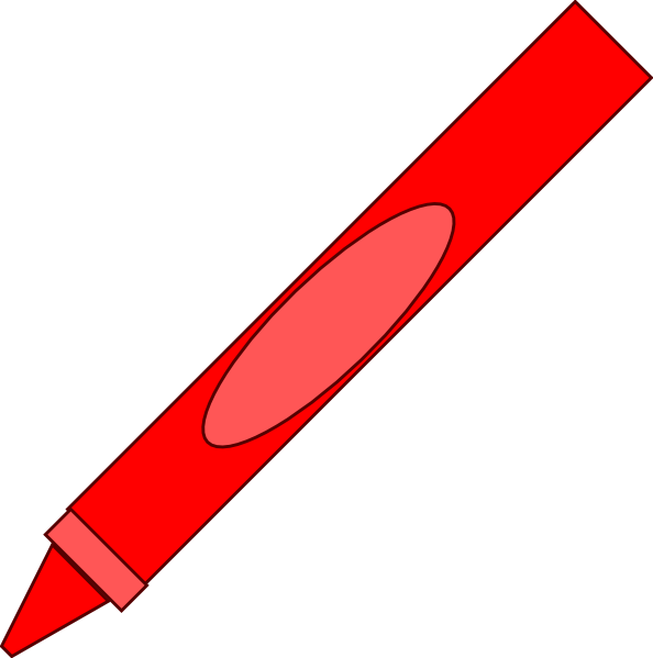 Red Crayon Clip Art