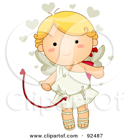 Royalty Free  Rf  Clipart Illustration Of A Cute Blond Cupid With