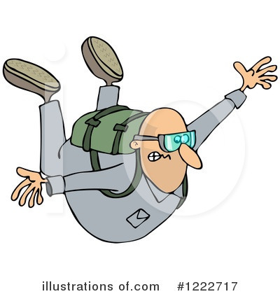Skydiving Clipart  1222717   Illustration By Djart
