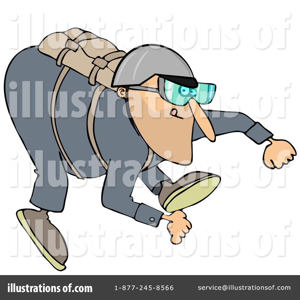 Skydiving Clipart  1222722 By Djart   Royalty Free  Rf  Stock    