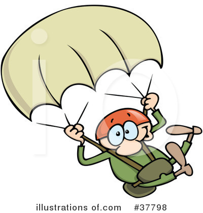 Skydiving Clipart  37798   Illustration By Gnurf