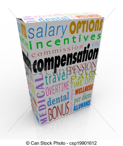 Stock Illustration   Compensation Total Benefits Package Salary Bonus