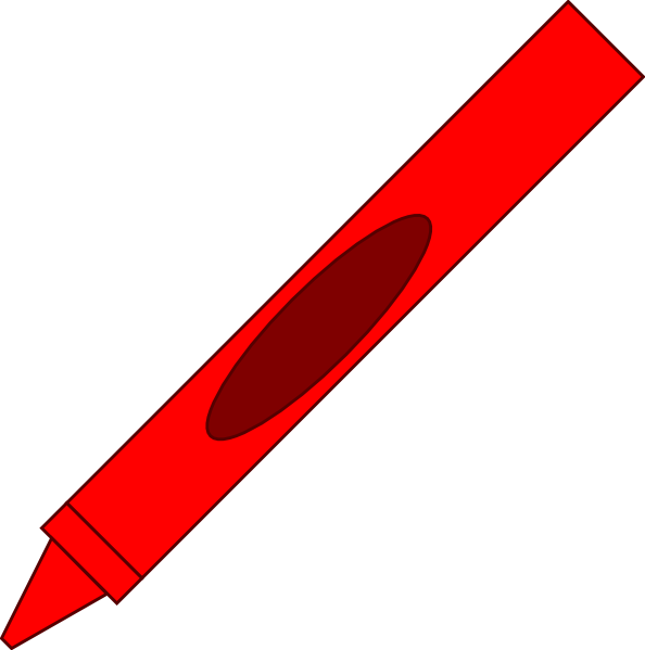 Totetude Red Crayon Clip Art