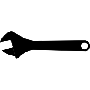 Adjustable Spanner Silhouette Clipart Cliparts Of Adjustable Spanner