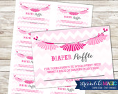Baby Shower Diaper Raffle Cards For Tutu Cute Printable Pdf Diaper Ra    