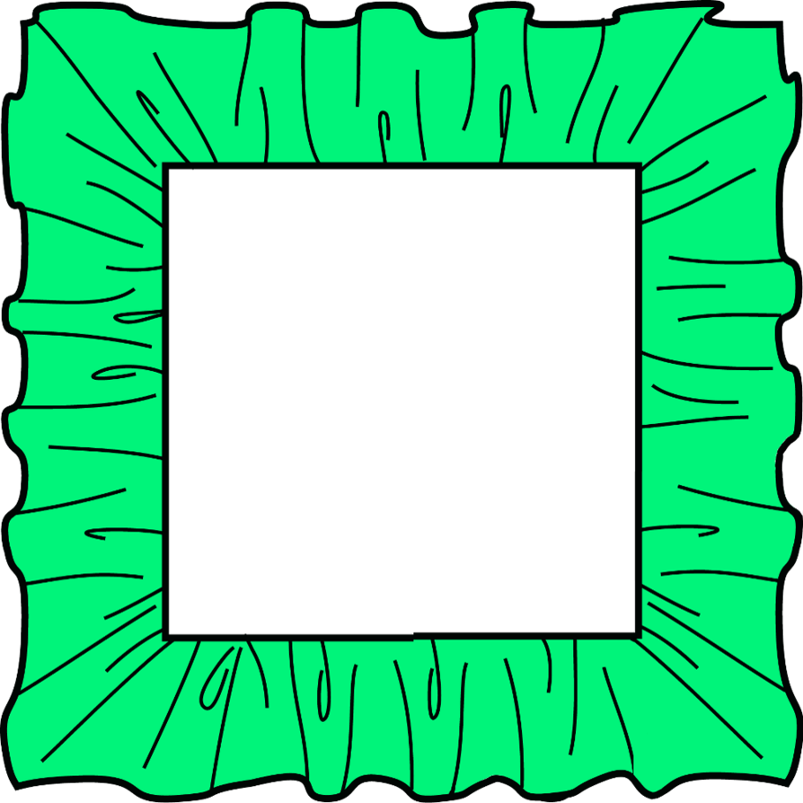 Bright Green Ruffle Frame Png By Clipartcotttage On Deviantart