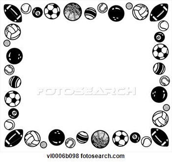 Clip Art   Various Sports Balls  Fotosearch   Search Clipart