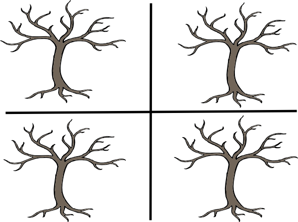 Coloring Bare Tree Clip Art Vector Online Royalty Free