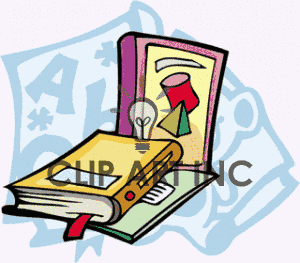 Free Cartoon Subject Text Books Clipart Image Picture Art 138759