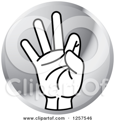 Icon Of A Counting Hand Holding Up 9 Fingers Nine In Sign Language