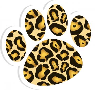 Leopard Paw Print Clip Art   Clipart Best