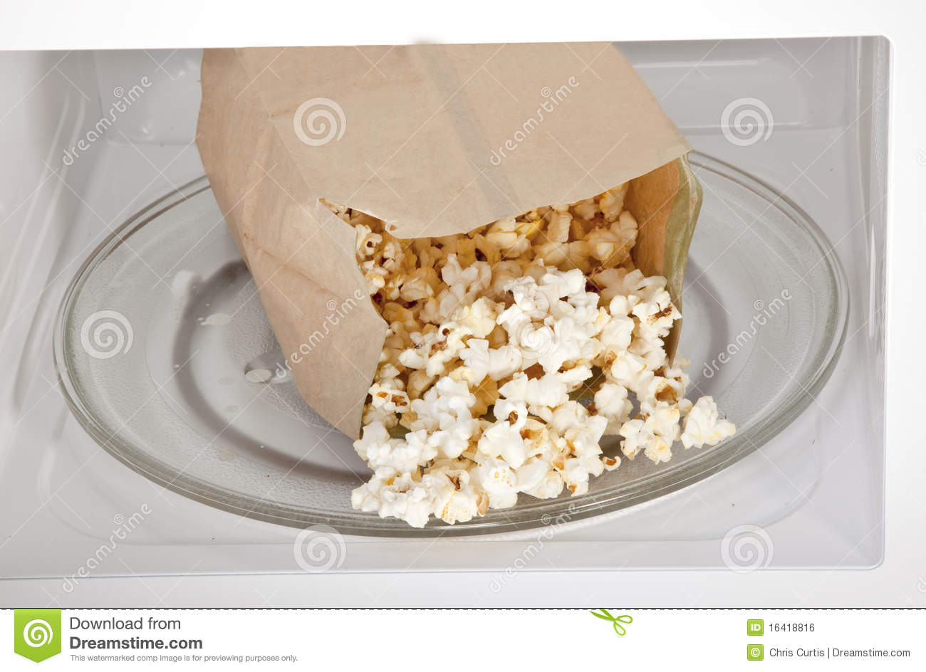 Microwave Popcorn Royalty Free Stock Image   Image  16418816