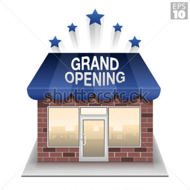 Opening Storefront Brick And Mortar Business Stock Vector   Clipart Me